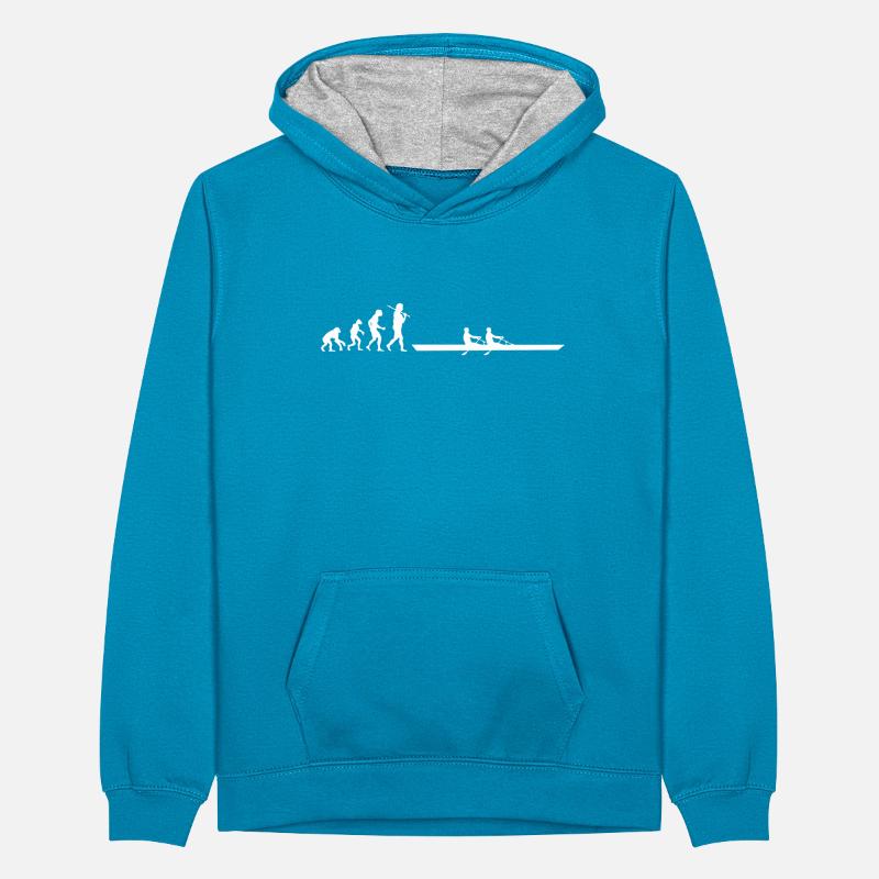 Evolution Aviron Sweat à capuche contrasté Ado
