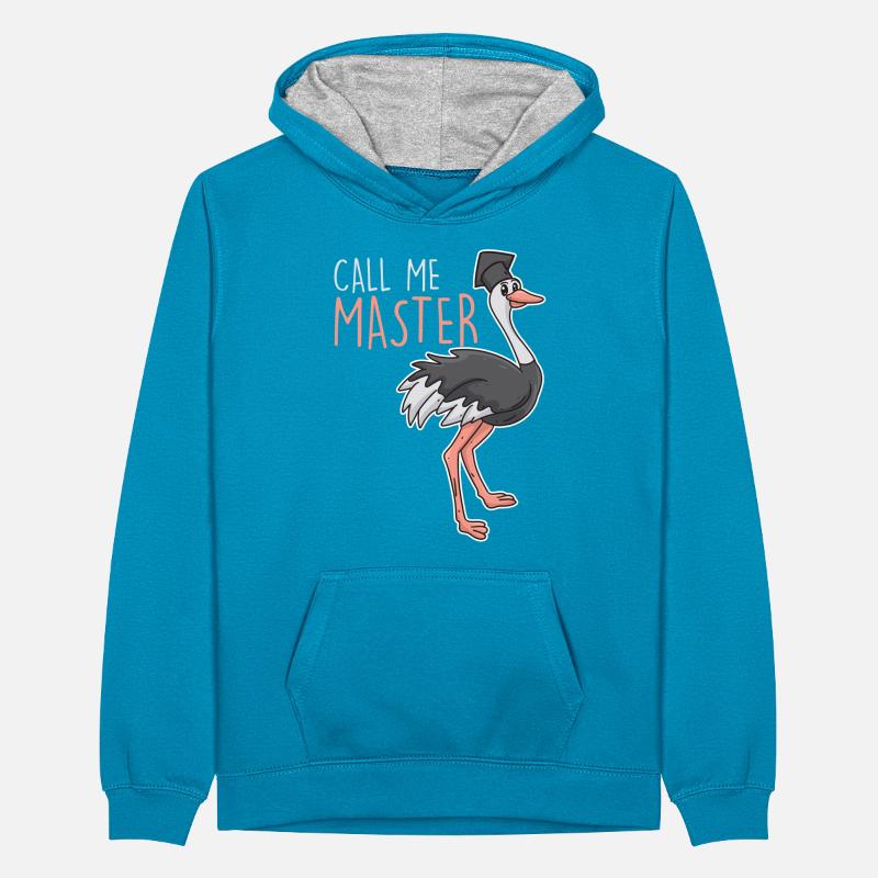 Master Absolvent 2022 Master Abschluss Teenager Kontrast-Hoodie