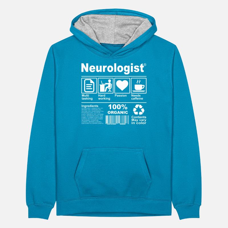 Neurologue Sweat à capuche contrasté Ado