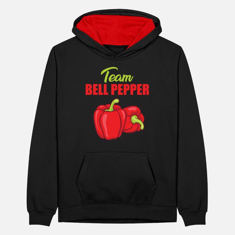 Équipe Paprika Sweat à capuche contrasté Ado