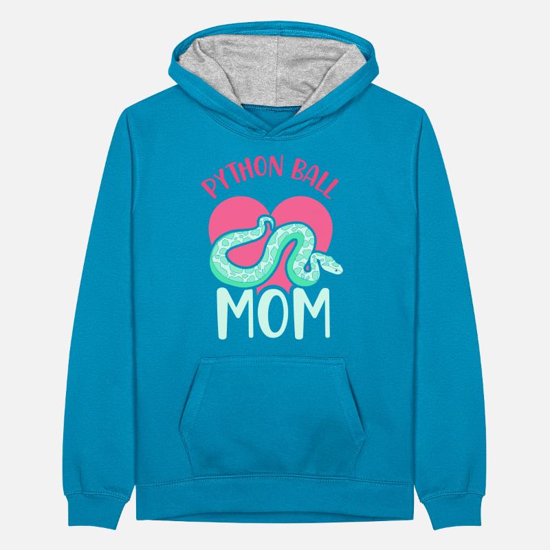 Python ball mom Teenager Kontrast-Hoodie