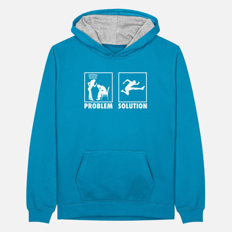 Athletics Athletes Statement Problem Solution. Teenager Contrast Hoodie