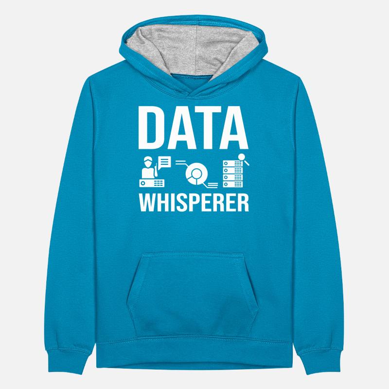 Data Scientist Data Science Science Sweat à capuche contrasté Ado