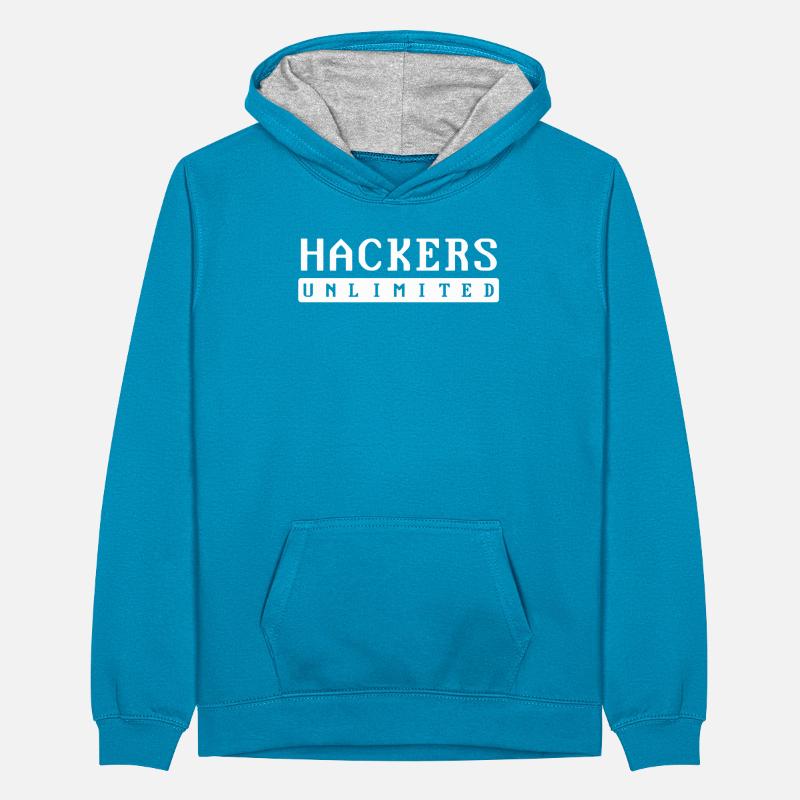 Programmeur Coder Développeur de logiciels Sweat à capuche contrasté Ado