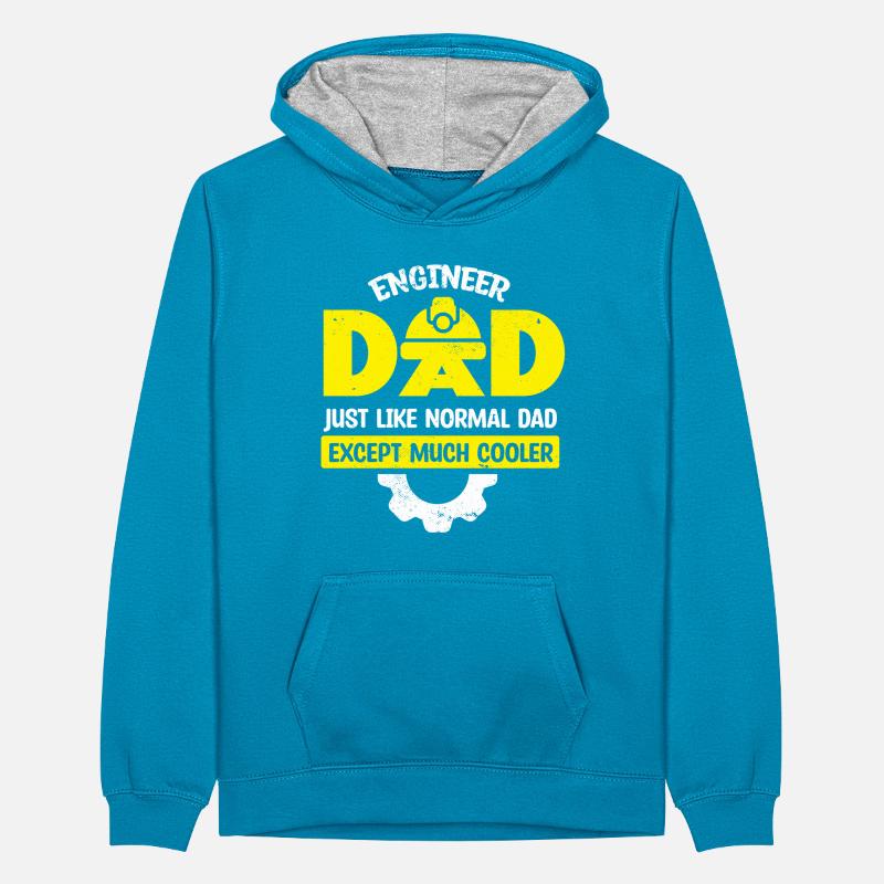 Engineer Technician Technical System Teenager Contrast Hoodie