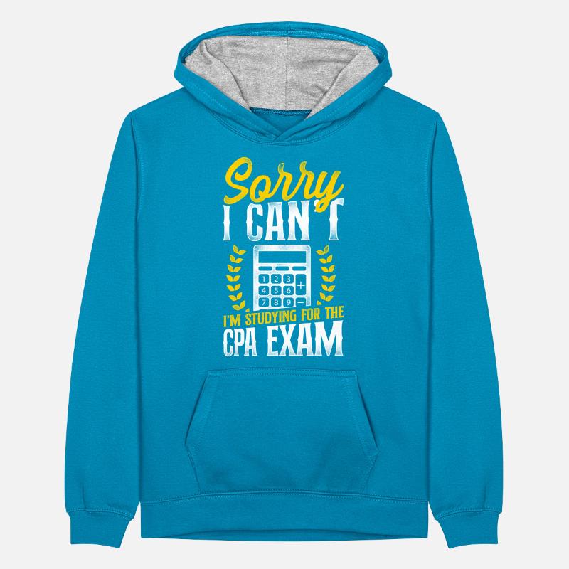 Comptable Comptable Comptable Comptabilité Sweat à capuche contrasté Ado