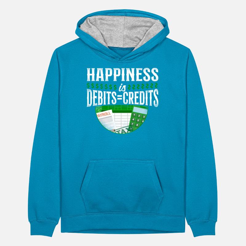 Comptable Comptable Comptable Comptabilité Sweat à capuche contrasté Ado