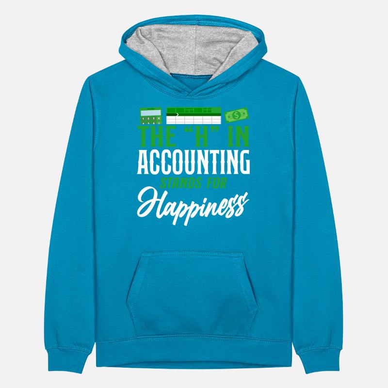 Comptable Comptable Comptable Comptabilité Sweat à capuche contrasté Ado