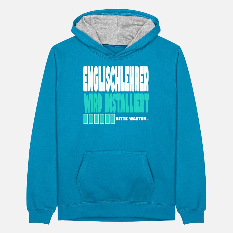 Englischlehrer wird installiert Teenager Kontrast-Hoodie