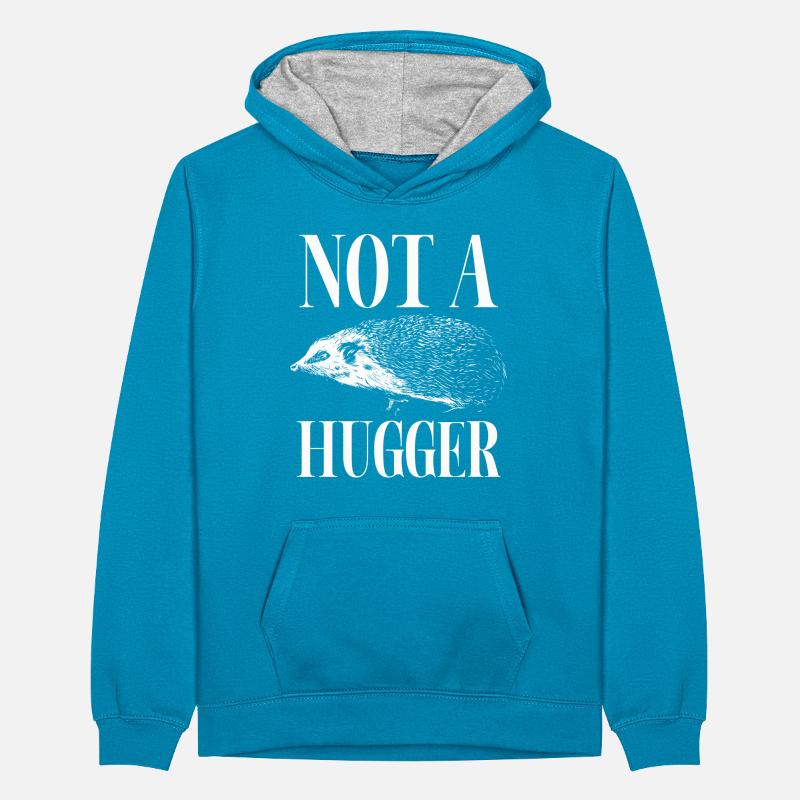 Kein Umarmer Teenager Kontrast-Hoodie