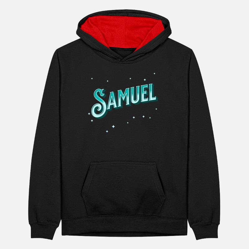 Samuel name personalized Teenager Contrast Hoodie