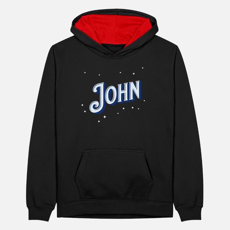 John name personalized Teenager Contrast Hoodie