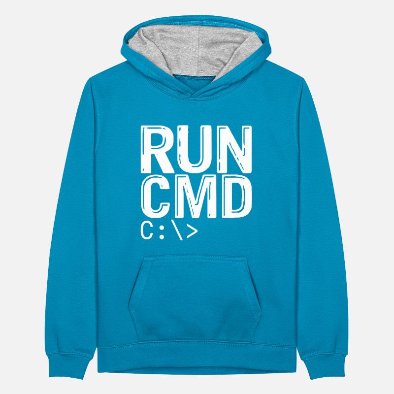 Exécuter Cmd Sweat à capuche contrasté Ado