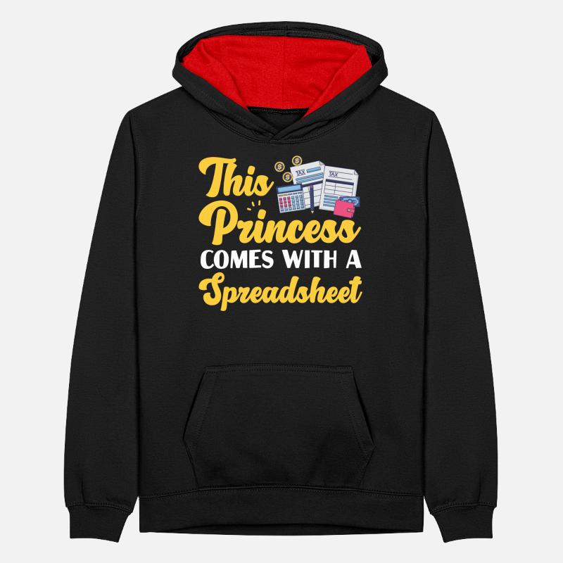 Comptable Comptable Comptable Sweat à capuche contrasté Ado