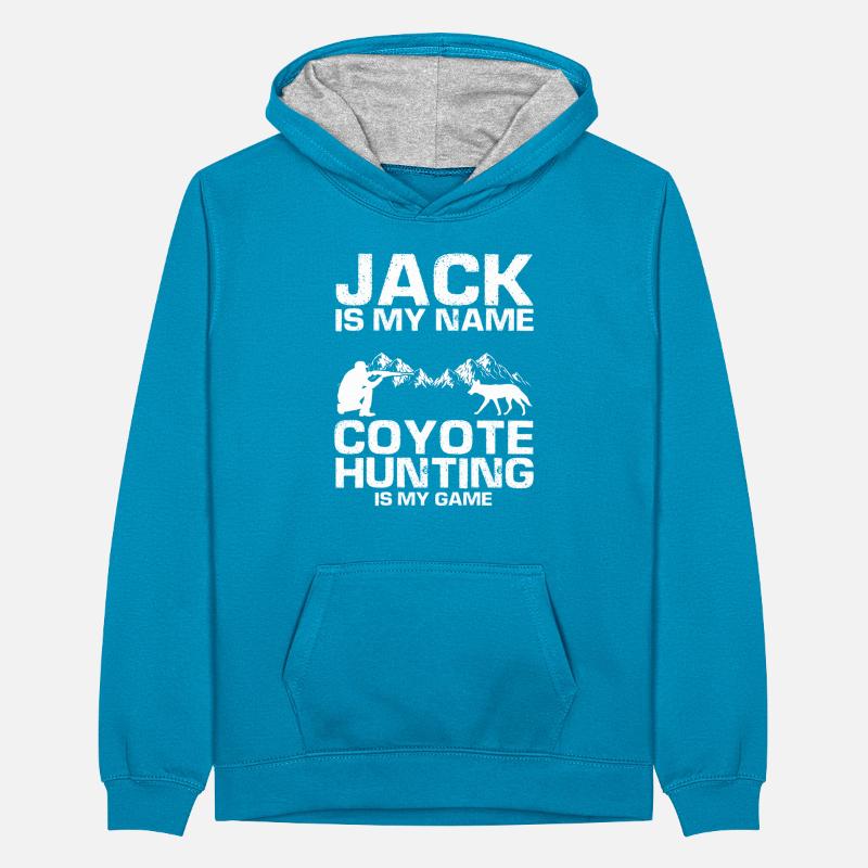 Conception de coyote pour les réacteurs de coyote Sweat à capuche contrasté Ado