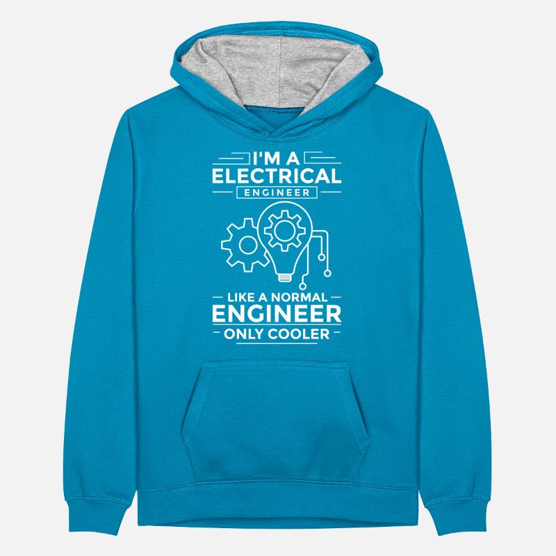 Electrical Engineering Engineer Research Development Teenager Contrast Hoodie