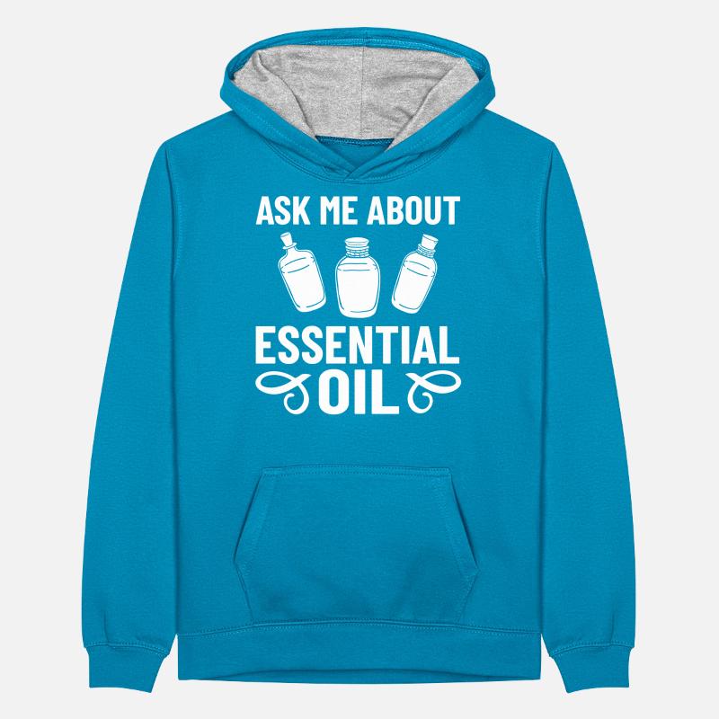 Ätherische Öl Diffusor Aromatherapie Pflanzen Teenager Kontrast-Hoodie