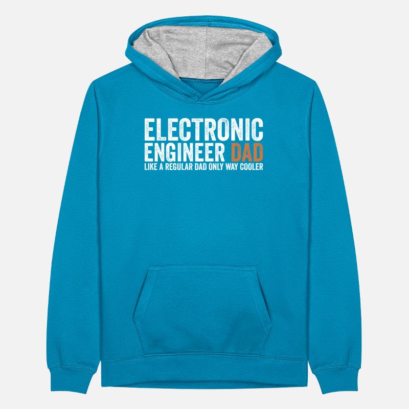 Dad - Electronics technician Teenager Contrast Hoodie