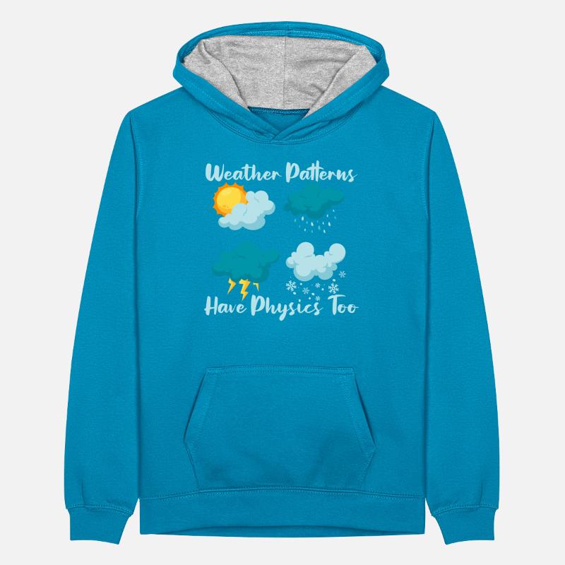 Physics Phyiker Applied Physics Teenager Contrast Hoodie