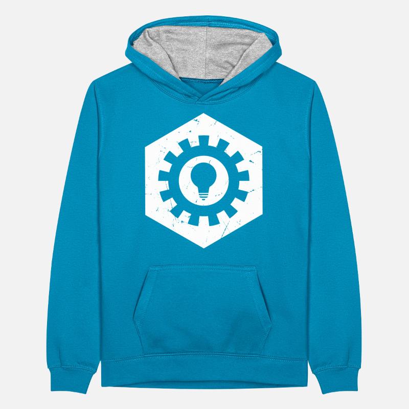Mechanical Engineer Engineering Gear Engineer Teenager Contrast Hoodie
