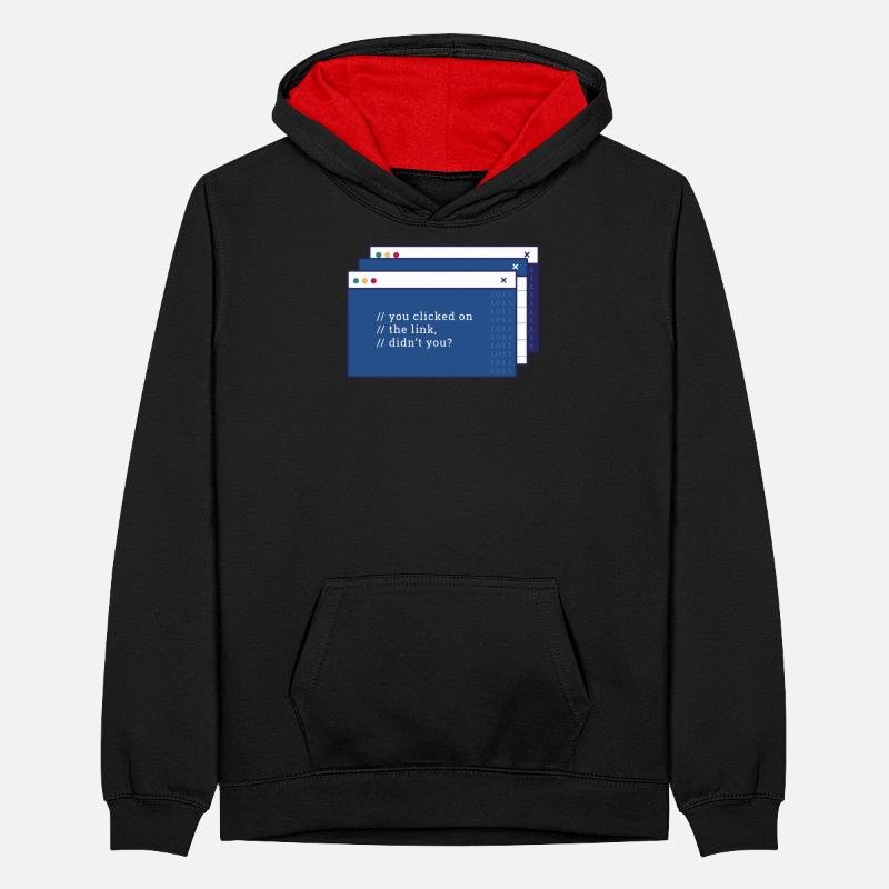 Hacker Programmer Developer Computer Science Teenager Contrast Hoodie