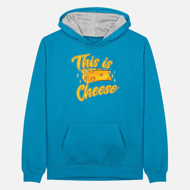 Fromage C’est du fromage Sweat à capuche contrasté Ado