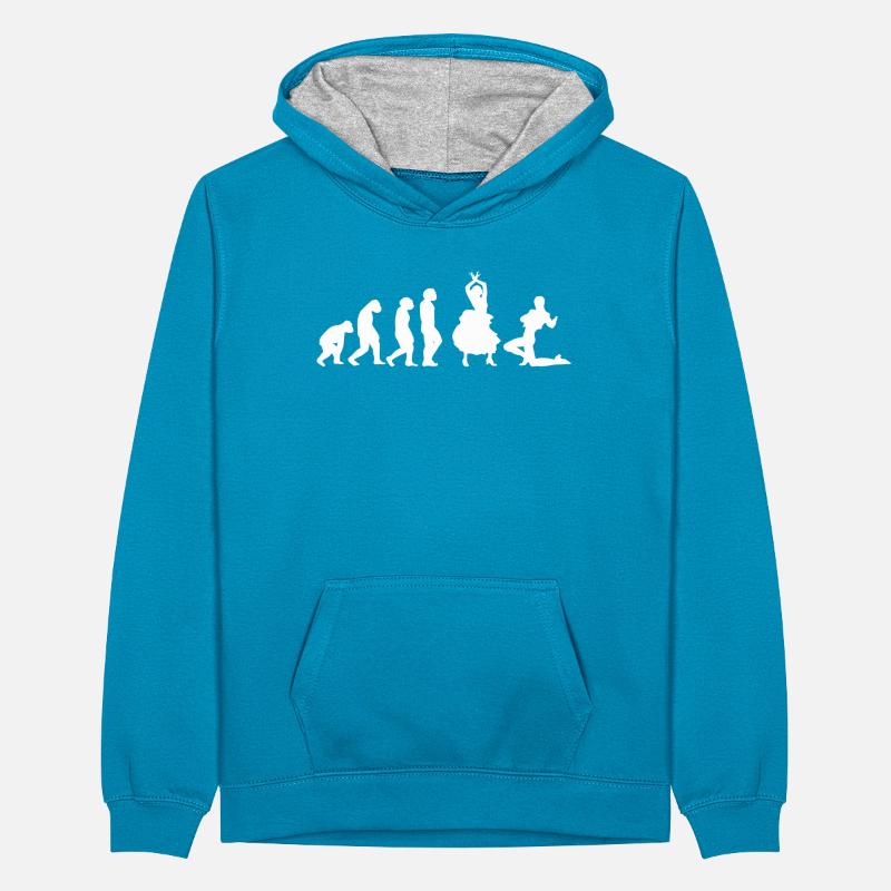Flamenco Dancer Flamenco Dance Evolution Teenager Contrast Hoodie