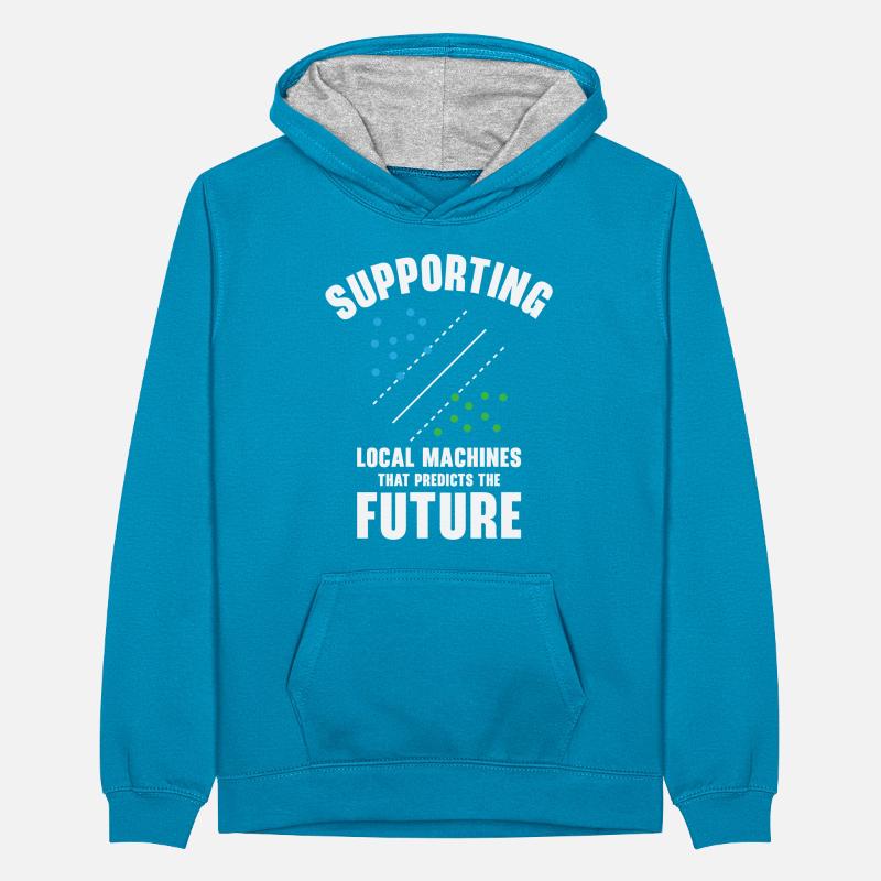 Support Vector Machines Programmierer Künstliche Teenager Kontrast-Hoodie