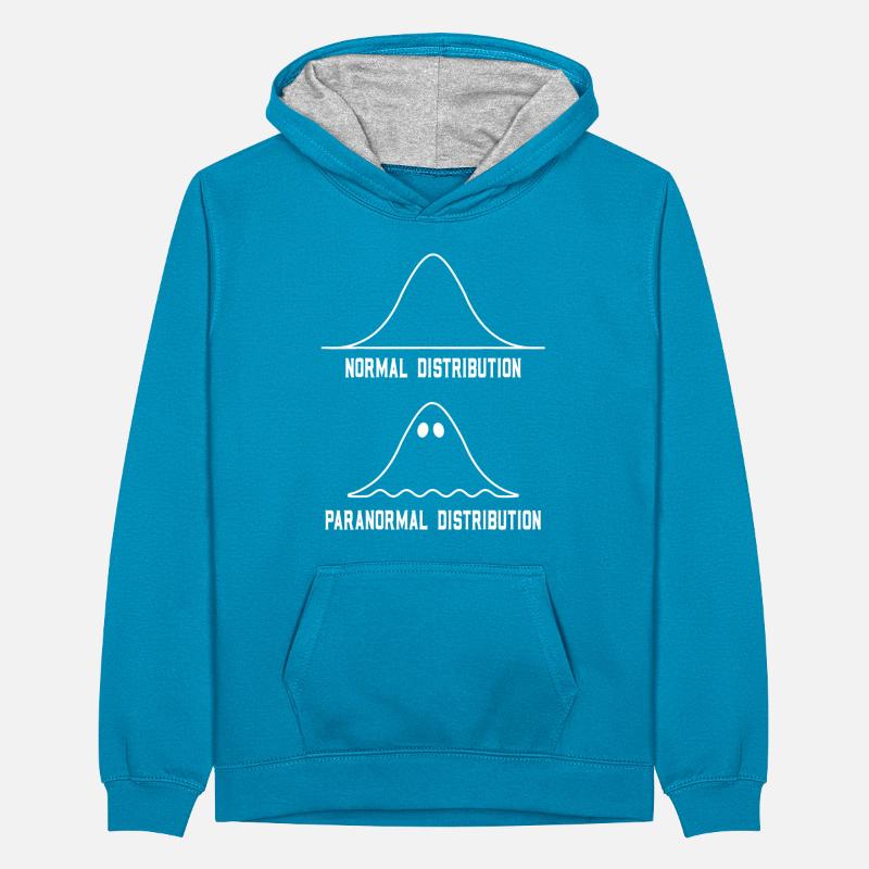 Math Statistics Normal Paranormal Distribution Teenager Contrast Hoodie