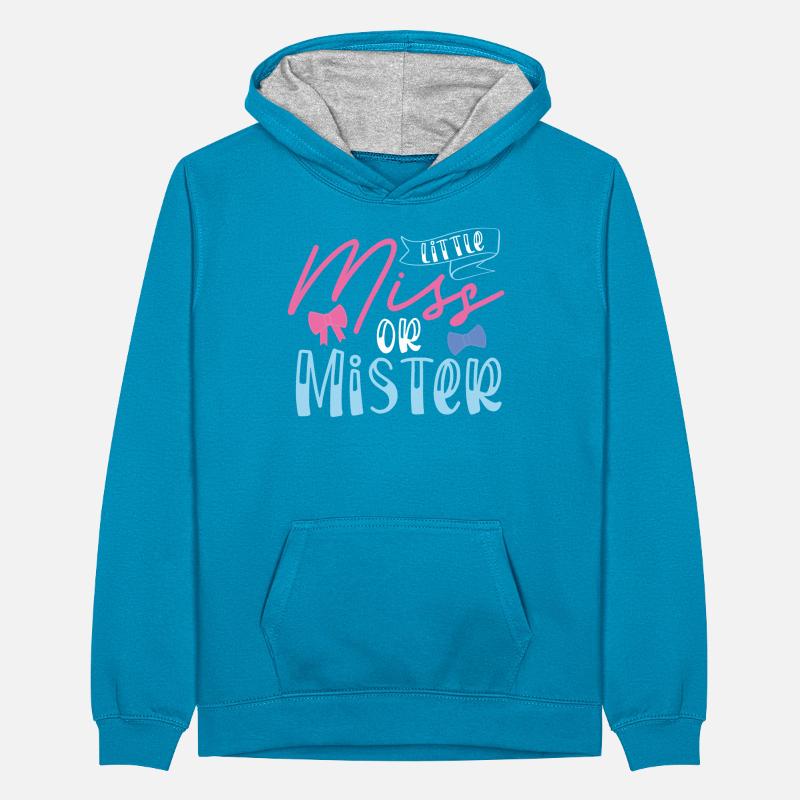 Kleines Fräulein Oder Mister Teenager Kontrast-Hoodie