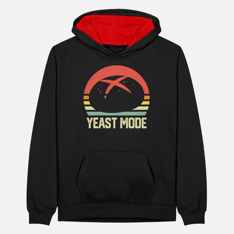 Hefe Modus Teenager Kontrast-Hoodie