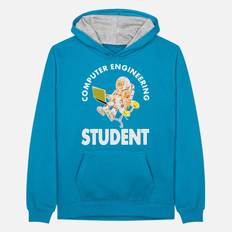 Computer Scientist Computer Science Student Program Gift Teenager Contrast Hoodie