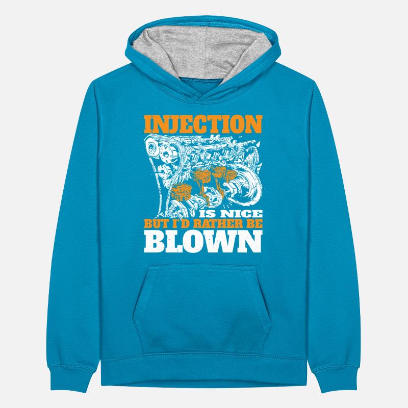 Injection Is Nice But I'd Rather Be Blown 7 Teenager Contrast Hoodie