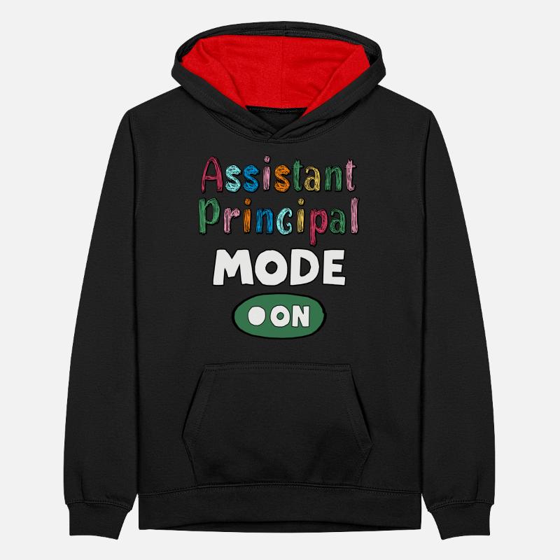 Assistant Principal-Modus eingeschaltet Teenager Kontrast-Hoodie