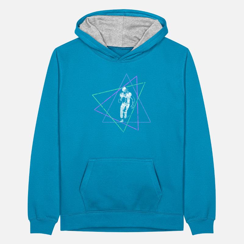 Rugby Teenager Contrast Hoodie