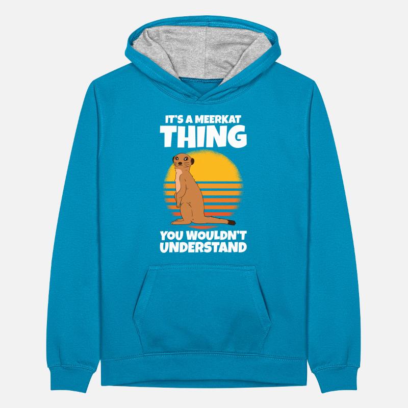 C’est une chose de suricate Sweat à capuche contrasté Ado