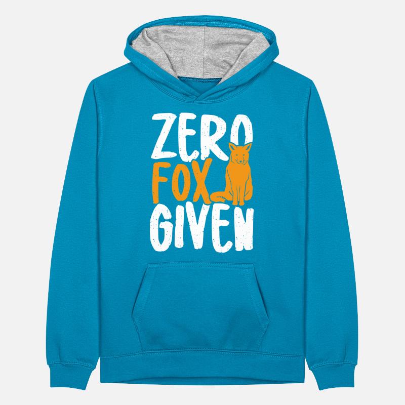 Zero fox given Teenager Contrast Hoodie