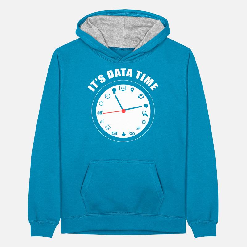Datenanalyse Data Warehouse Analyst Teenager Kontrast-Hoodie