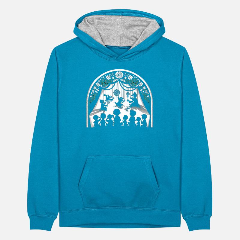 Puppet Mastery Shadow Play Bauchredner-geschenk Teenager Kontrast-Hoodie