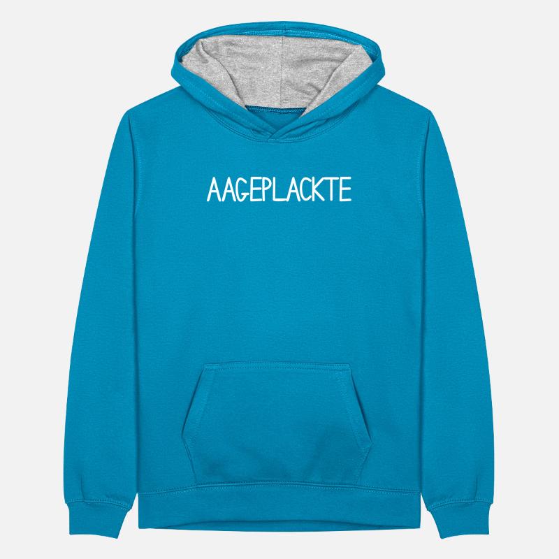Aageplackte Hessen Hessian Hessian dialect Teenager Contrast Hoodie