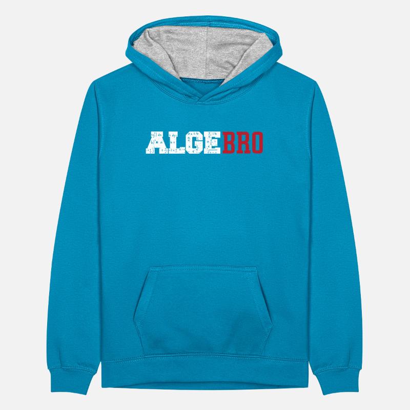 Math Nerd Arithmetic Graph Algebro Teenager Kontrast-Hoodie
