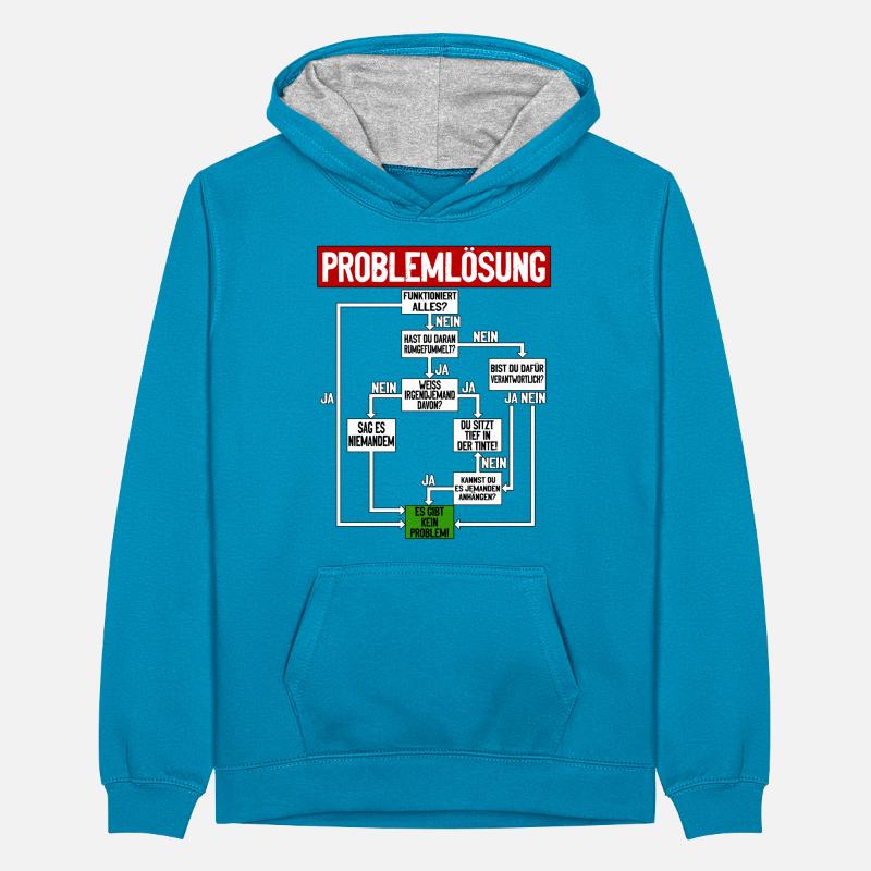Problem solving Humorous instructions for everyday life Teenager Contrast Hoodie