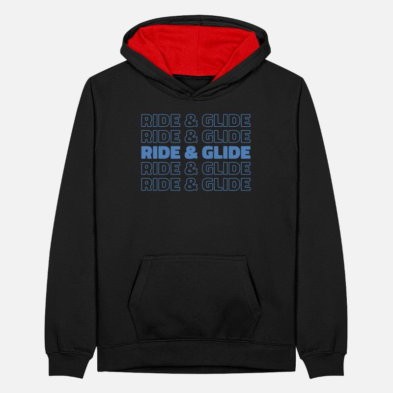 Paramotor paragliding Teenager Contrast Hoodie