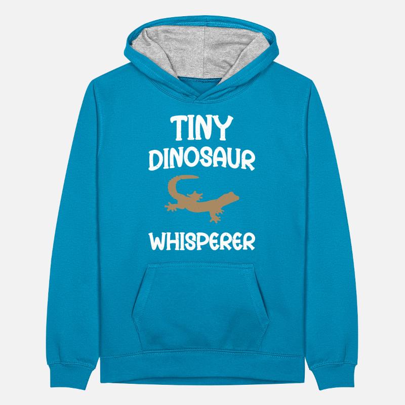 Winziges Dinosaurier Whisperer Teenager Kontrast-Hoodie