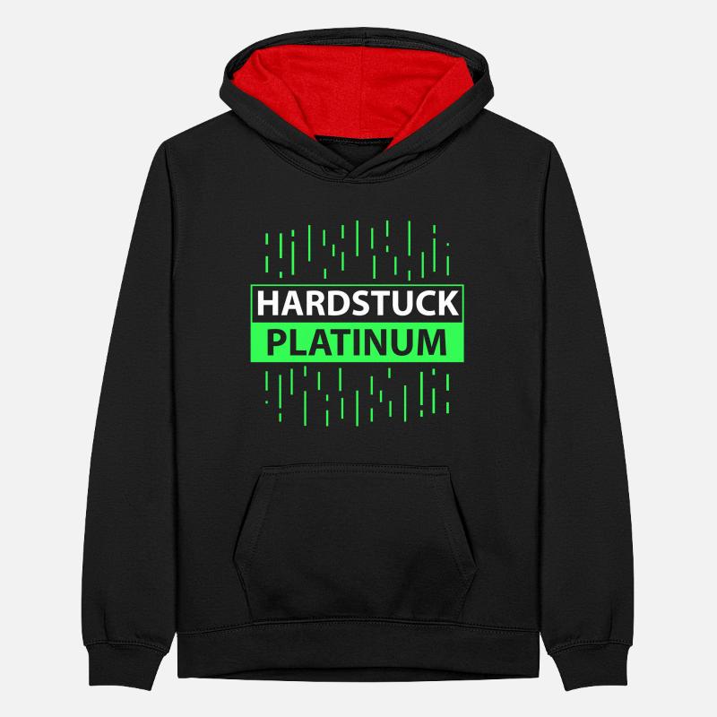 Hardstuck Platinum Teenager Contrast Hoodie