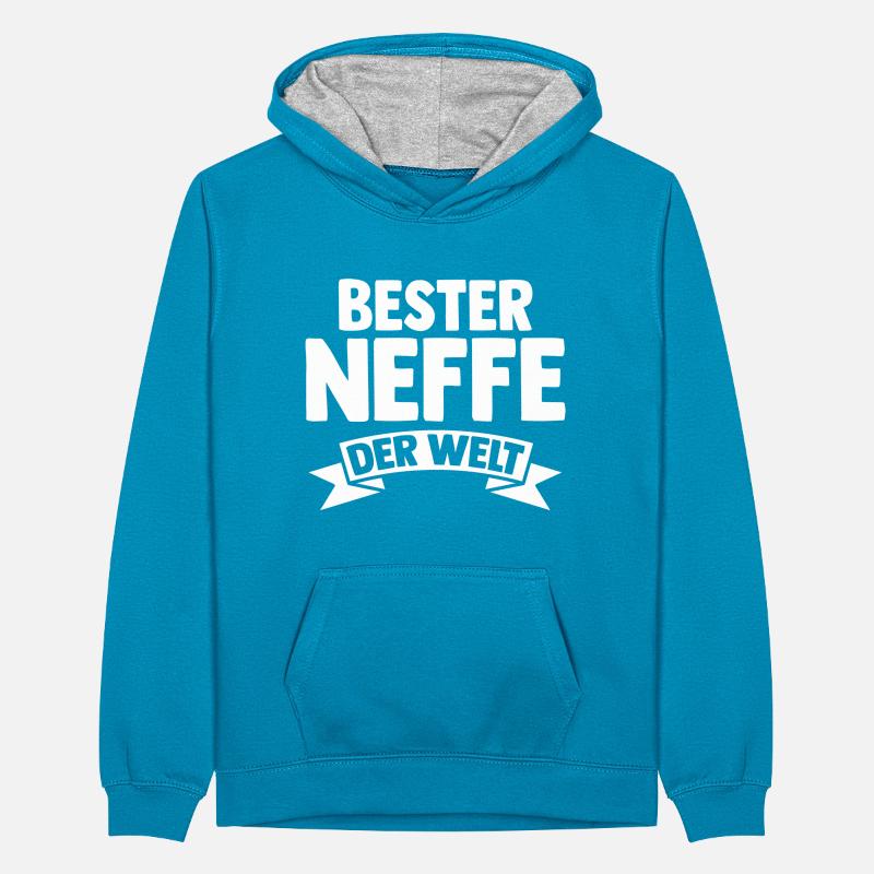 Bester Neffe Der Welt Teenager Kontrast-Hoodie