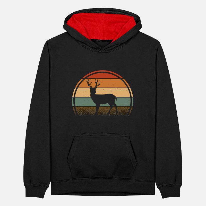 Roe deer Teenager Contrast Hoodie