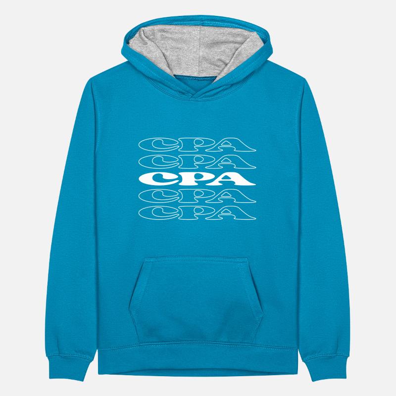 Expert-comptable Expert-comptable Sweat à capuche contrasté Ado