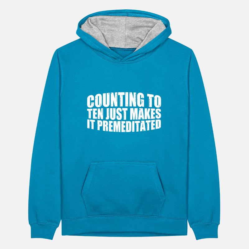 Compter jusqu’à dix le rend prémédité 23 Sweat à capuche contrasté Ado