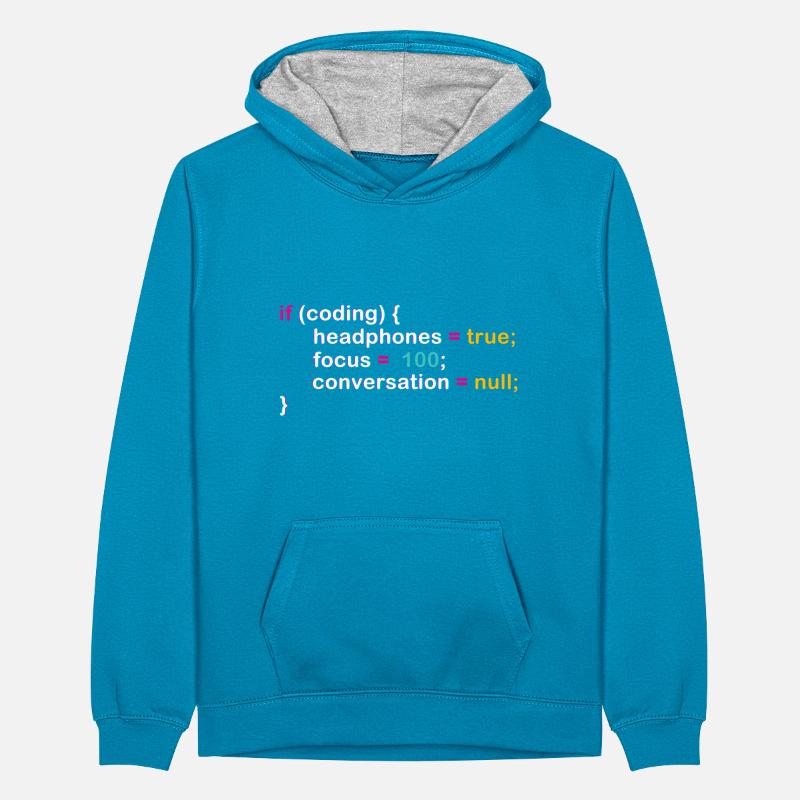Programmeur humour code blague pour IExperten Sweat à capuche contrasté Ado